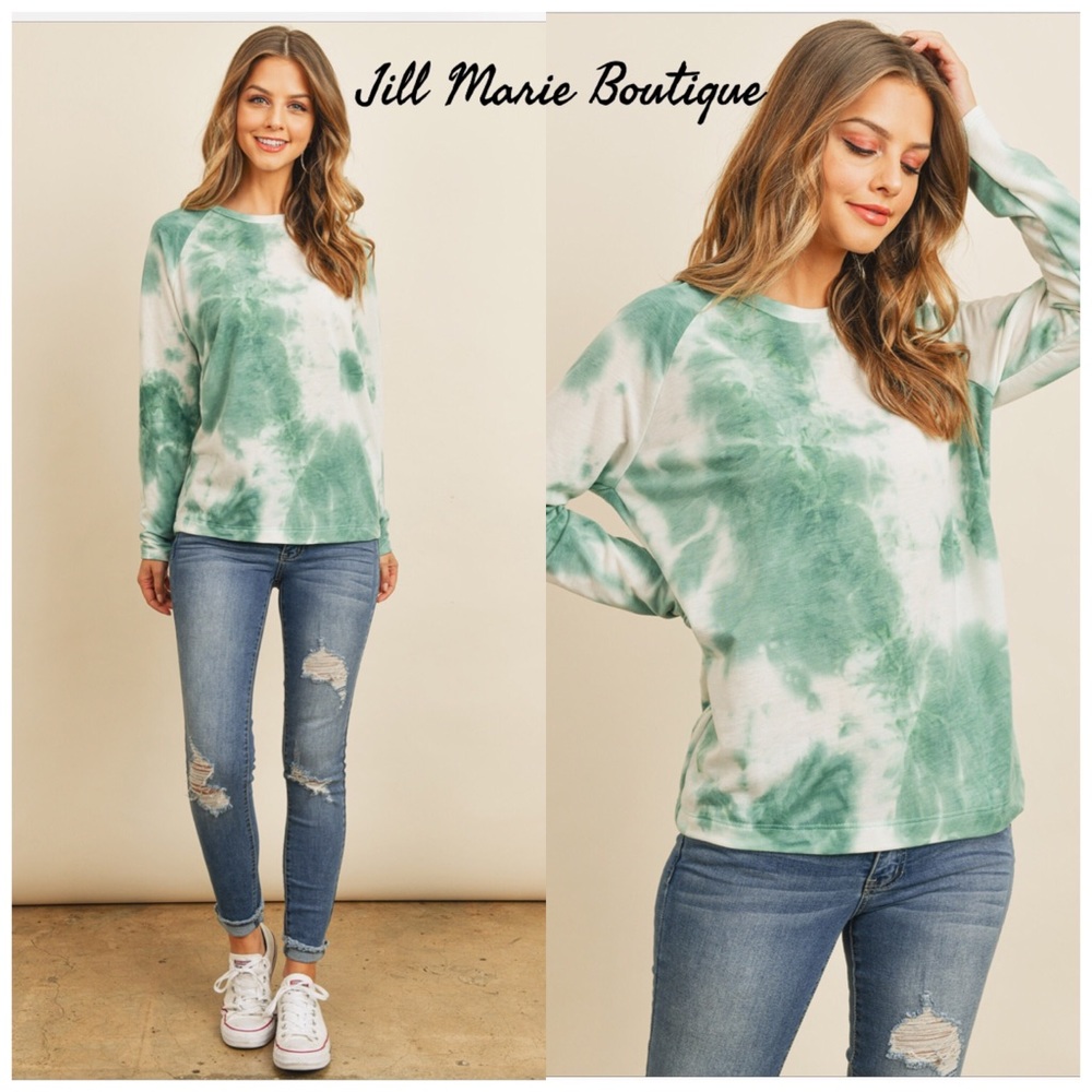 Long sleeve top NWT tie dye
